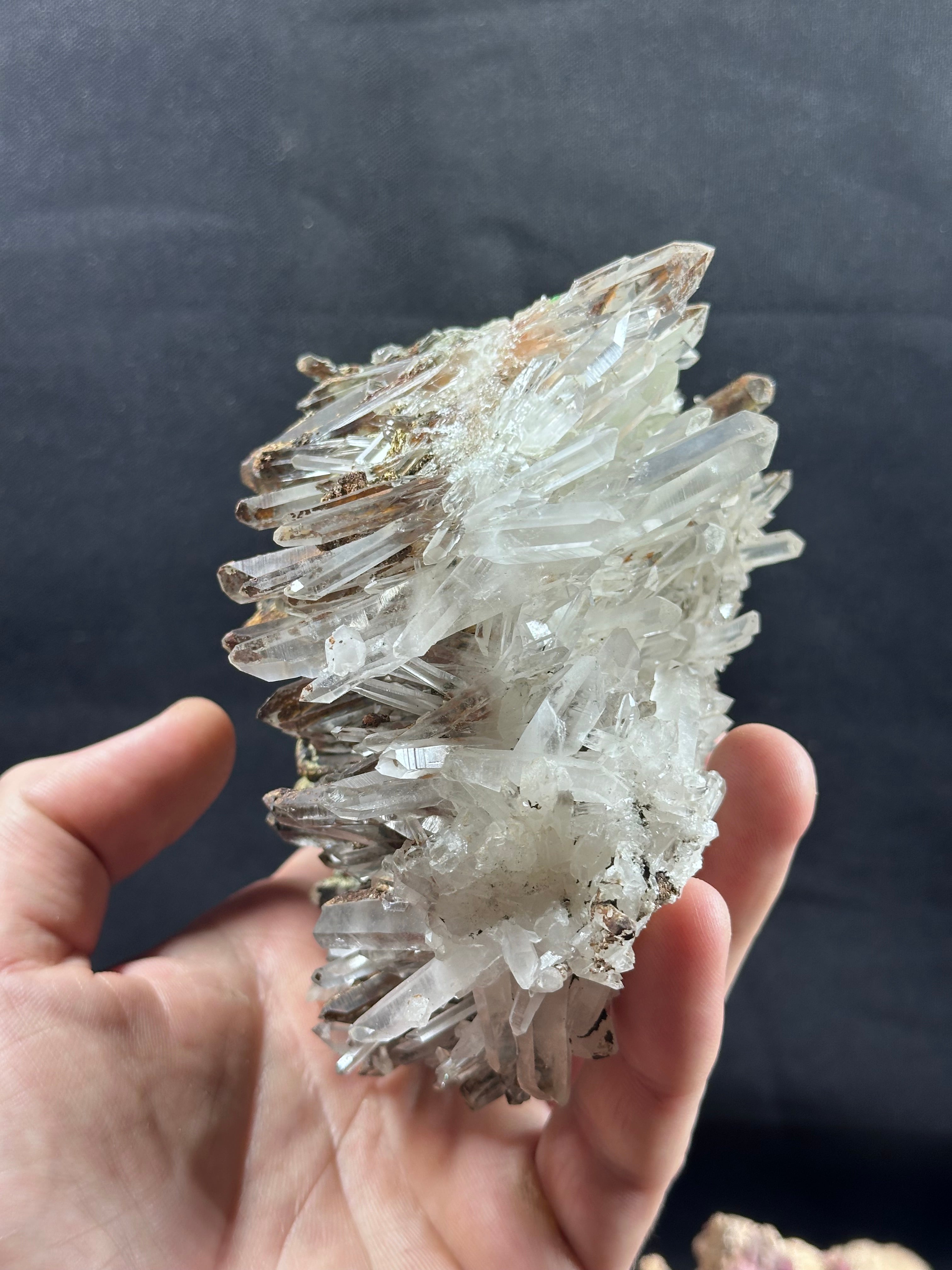 Quartz encroûté de chrysocolle — For sure