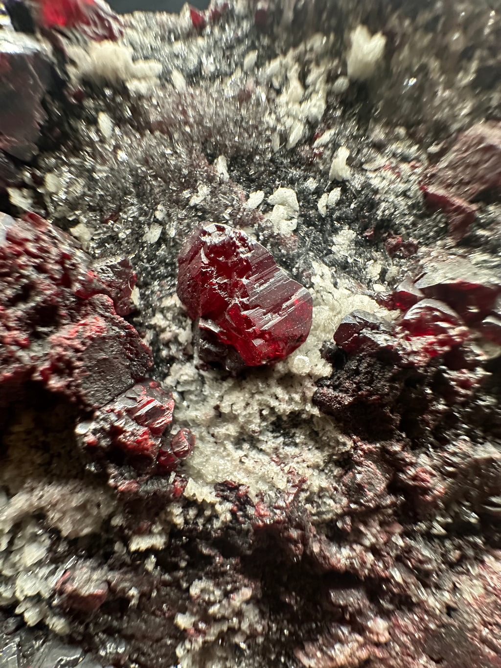 Cinabre, district miner d’Almadén, Espagne.
