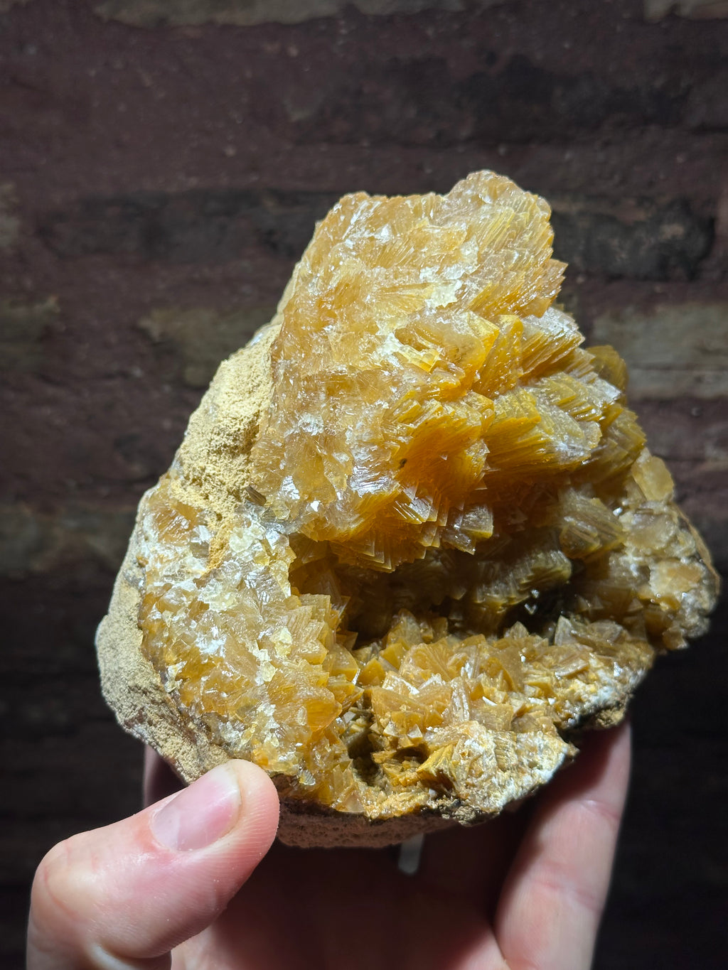 Calcite géodique, Carrière de Sillars, Vienne, France.