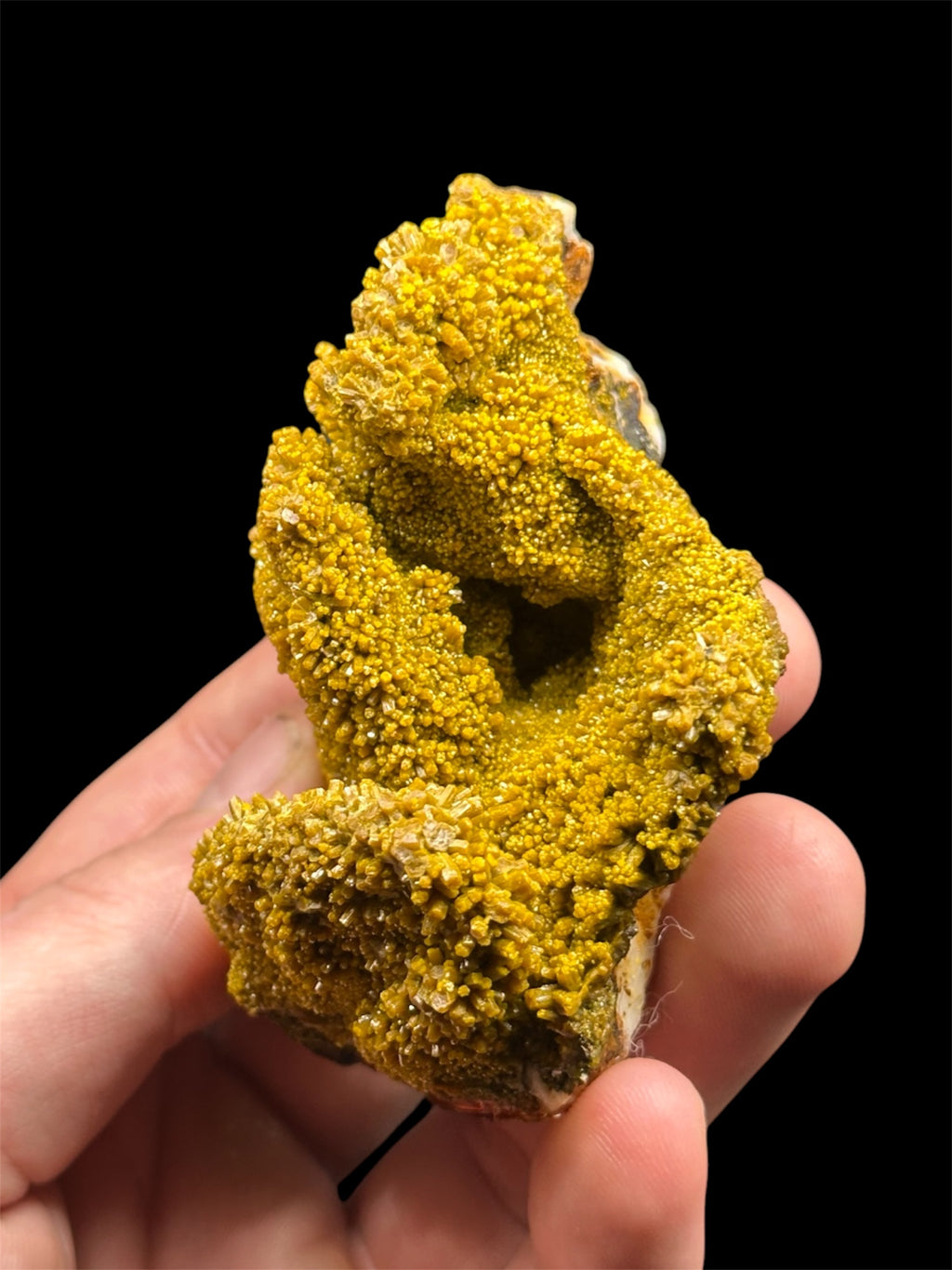 Pyromorphite, Mine des Farges, Corrèze, France.