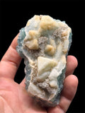 Fluorine sur Quartz sur Fluorine, Mine de La Barre, Puy-de-Dôme, France.