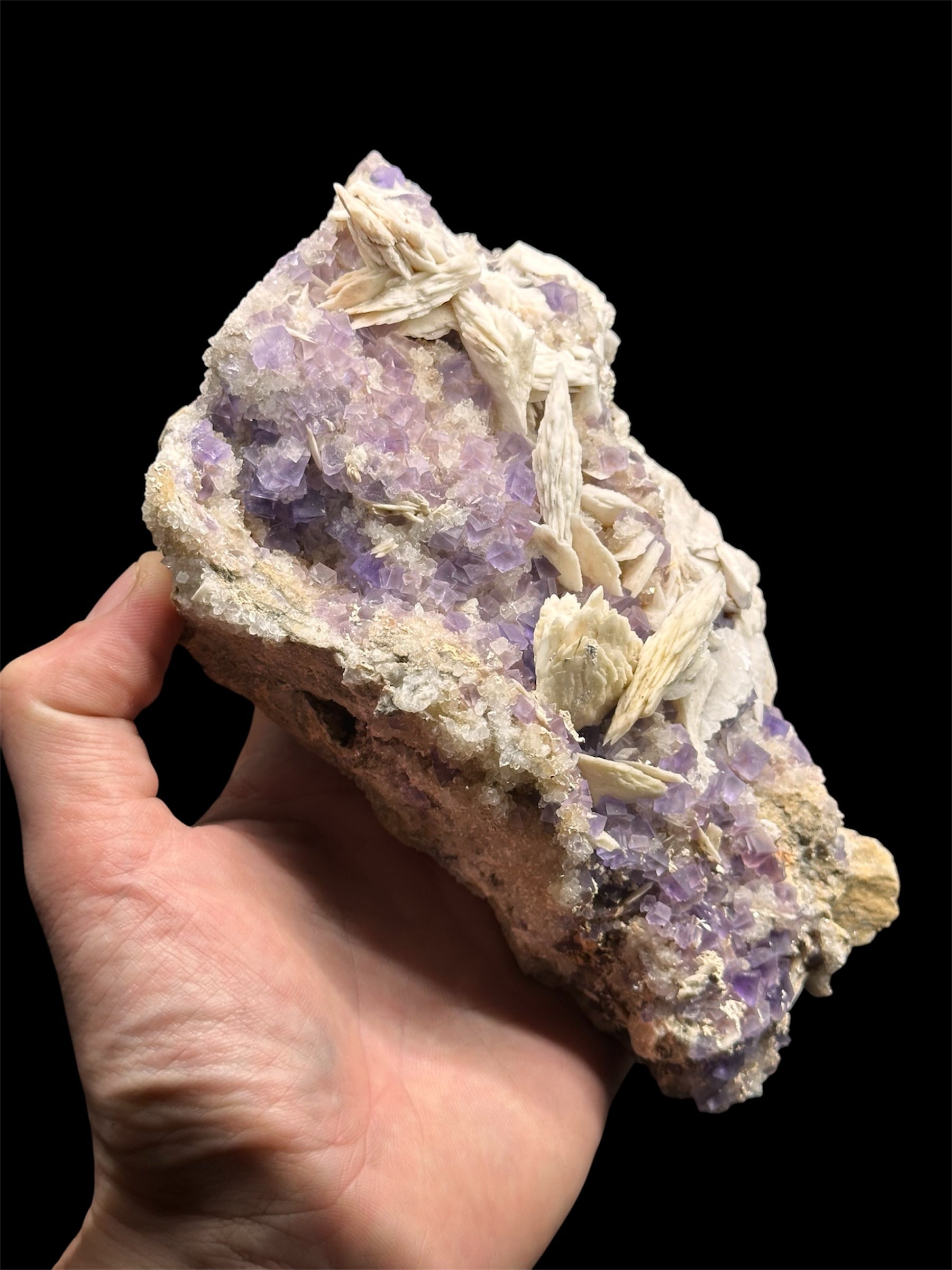Fluorine/Baryte/Quartz, Berbes, Asturies, Espagne.