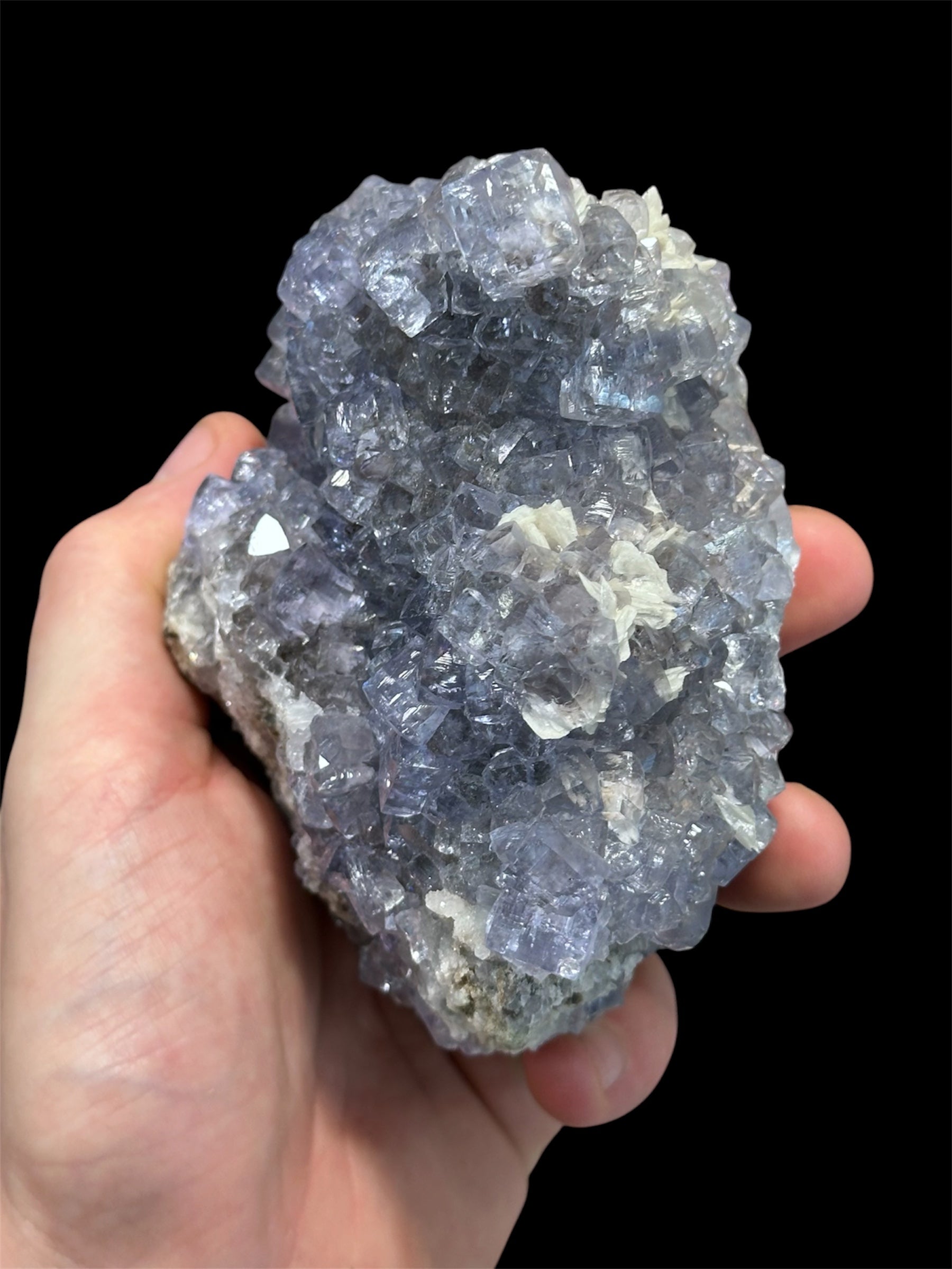 Fluorine bleue, La Collada, Asturies, Espagne.