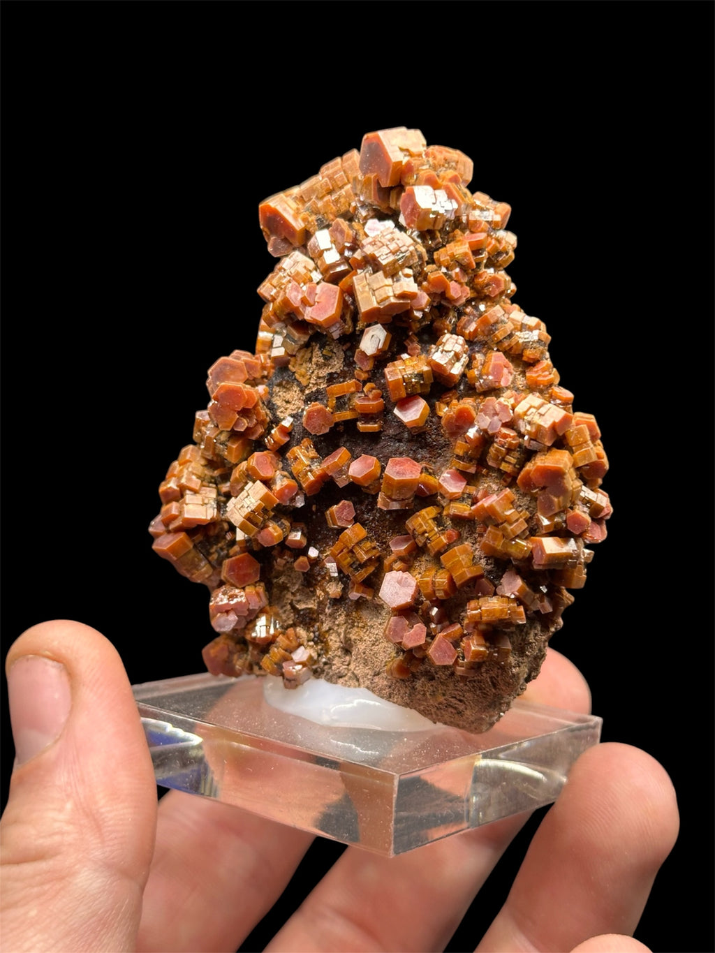 Vanadinite, Mibladen, Maroc.