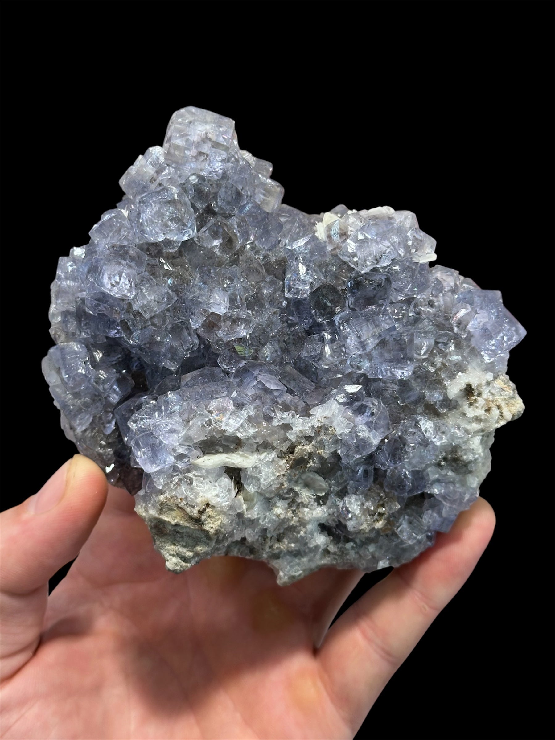 Fluorine bleue, La Collada, Asturies, Espagne.