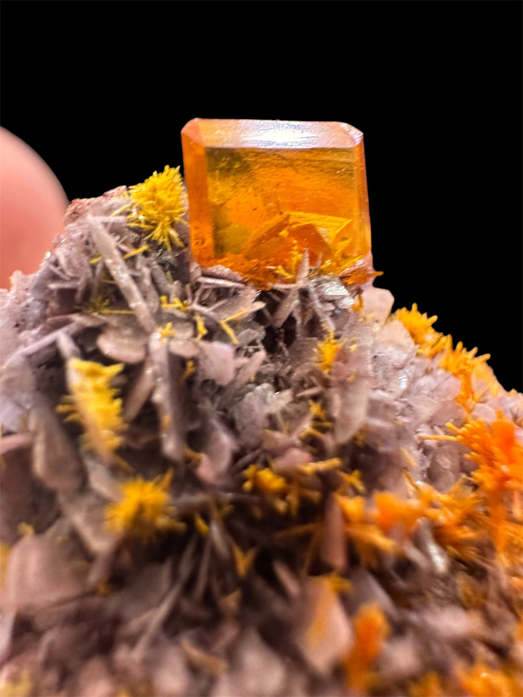 Wulfenite, Rowley, Arizona, USA