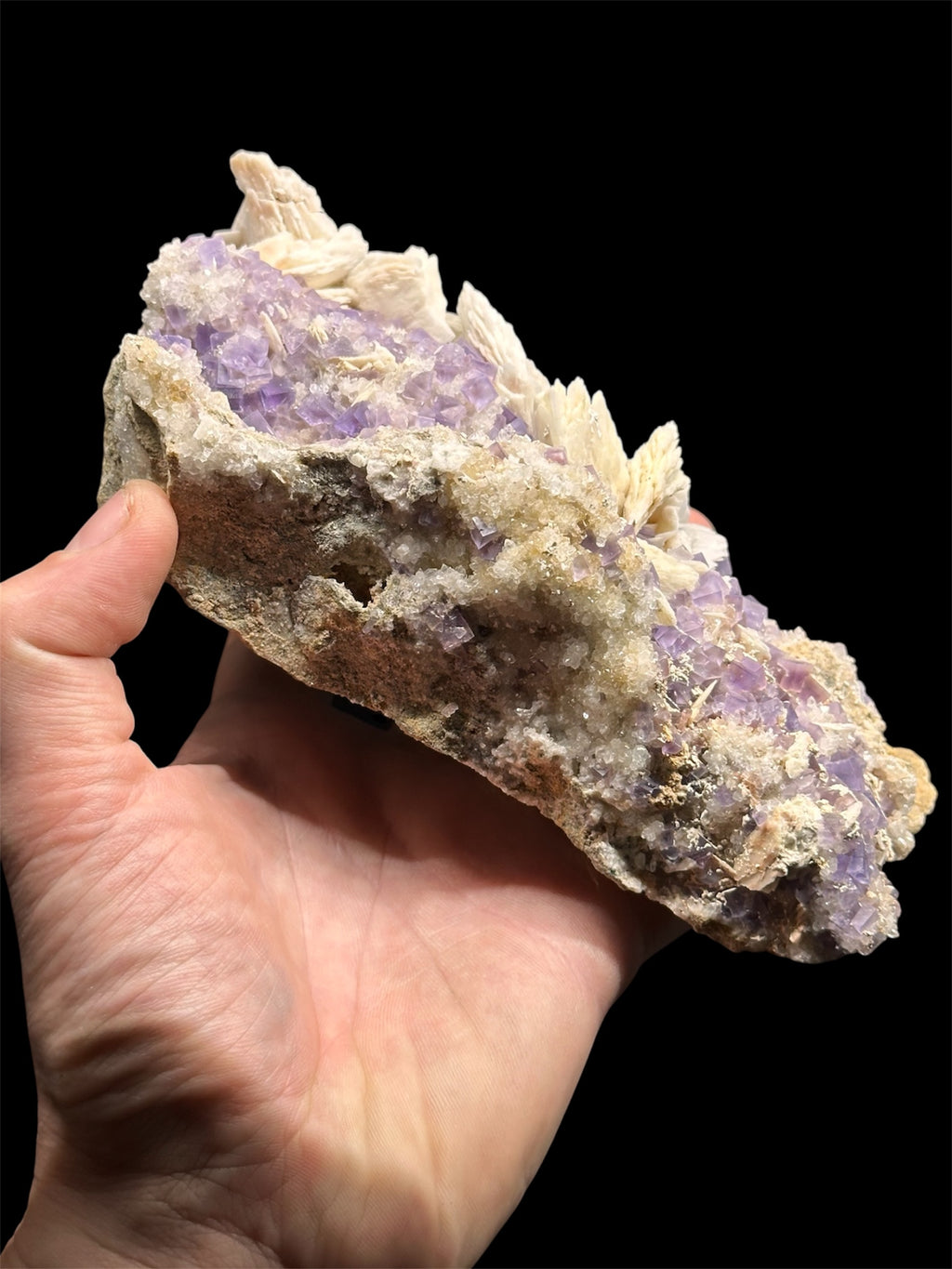 Fluorine/Baryte/Quartz, Berbes, Asturies, Espagne.