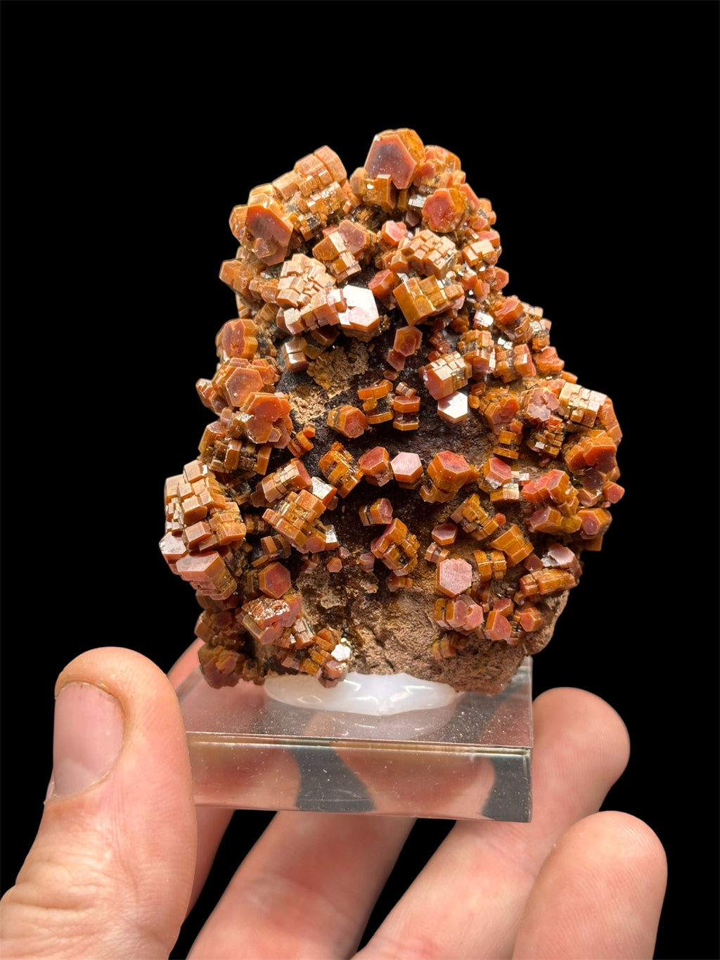 Vanadinite, Mibladen, Maroc.