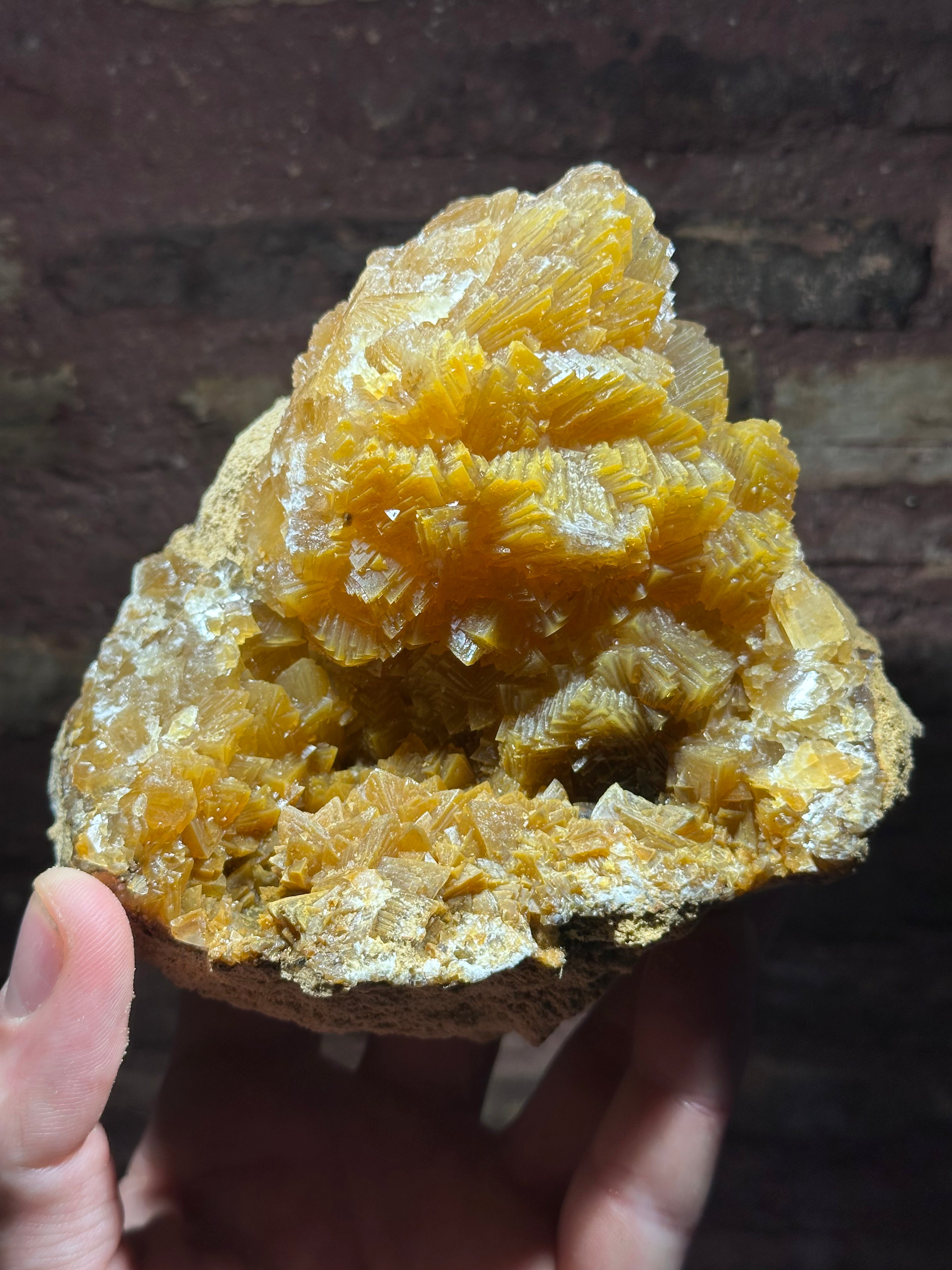 Calcite géodique, Carrière de Sillars, Vienne, France.