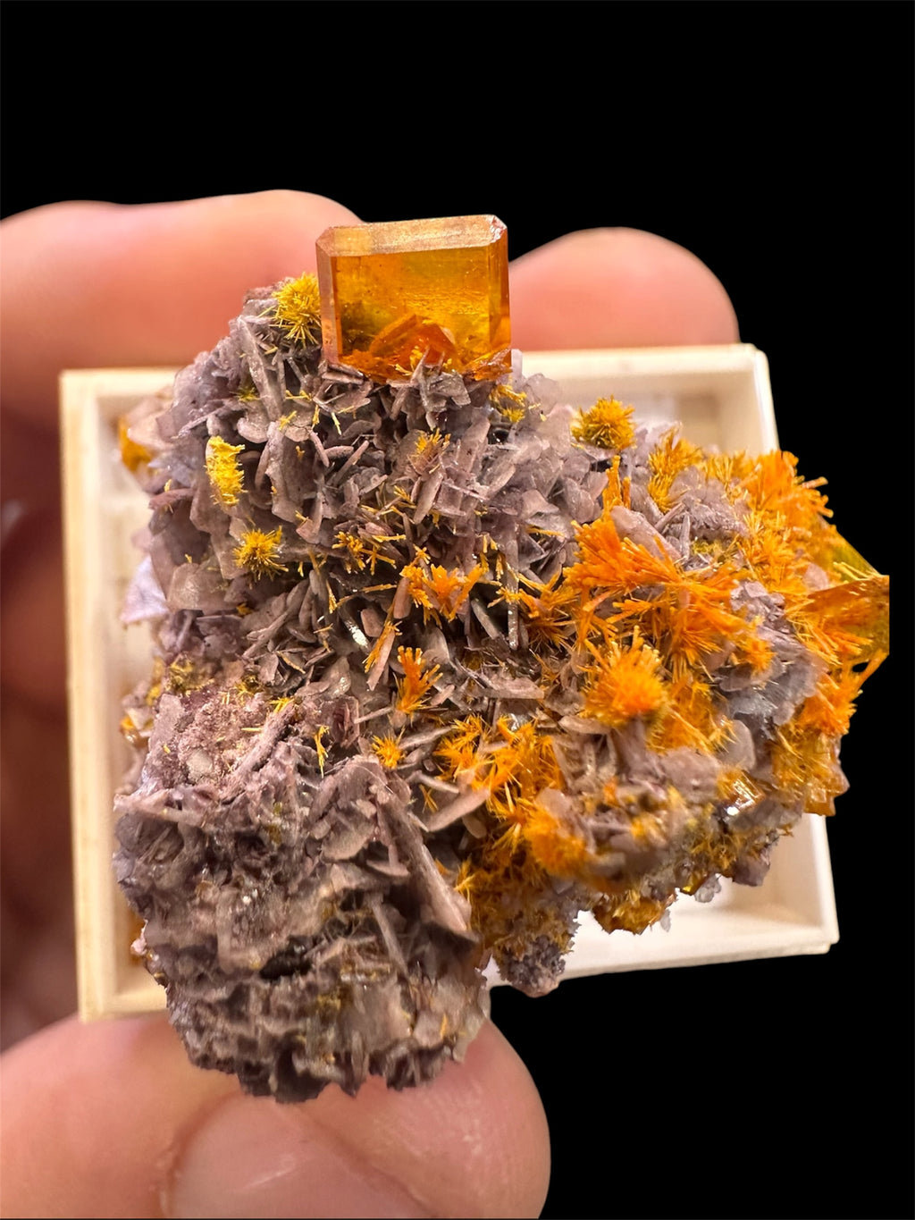 Wulfenite, Rowley, Arizona, USA