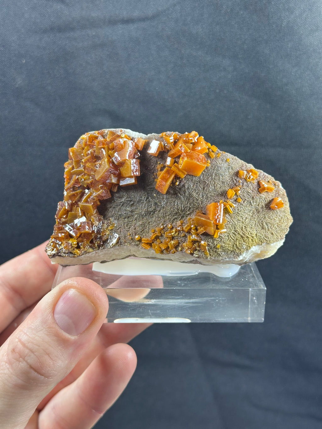 Wulfenite, Los Lamentos, Chihuahua, Mexique.