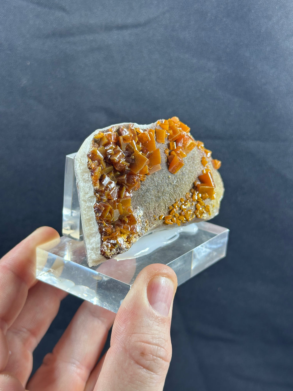 Wulfenite, Los Lamentos, Chihuahua, Mexique.