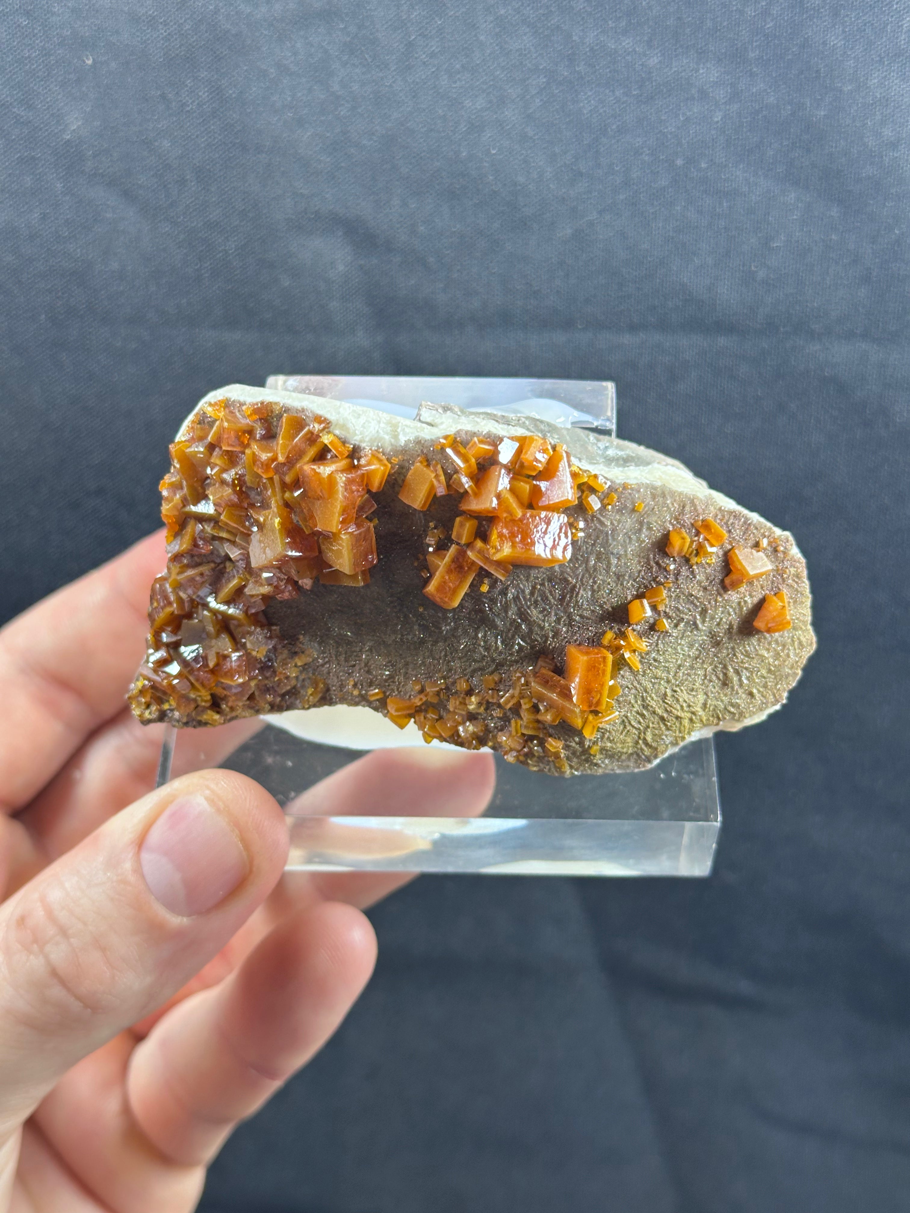Wulfenite, Los Lamentos, Chihuahua, Mexique.